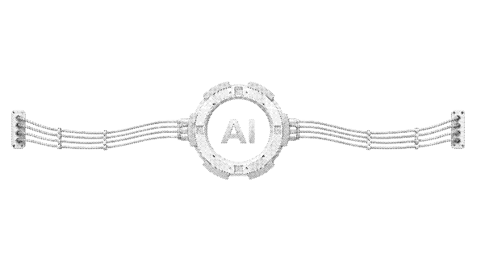 AI hub connecting inputs and outputs